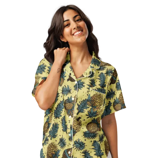Gilded Forest on a Women's Short Sleeve Pajama Top