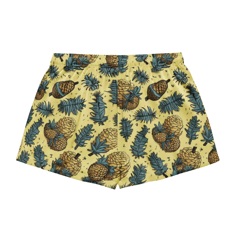 Gilded Forest on Women's Pajama Shorts — Back