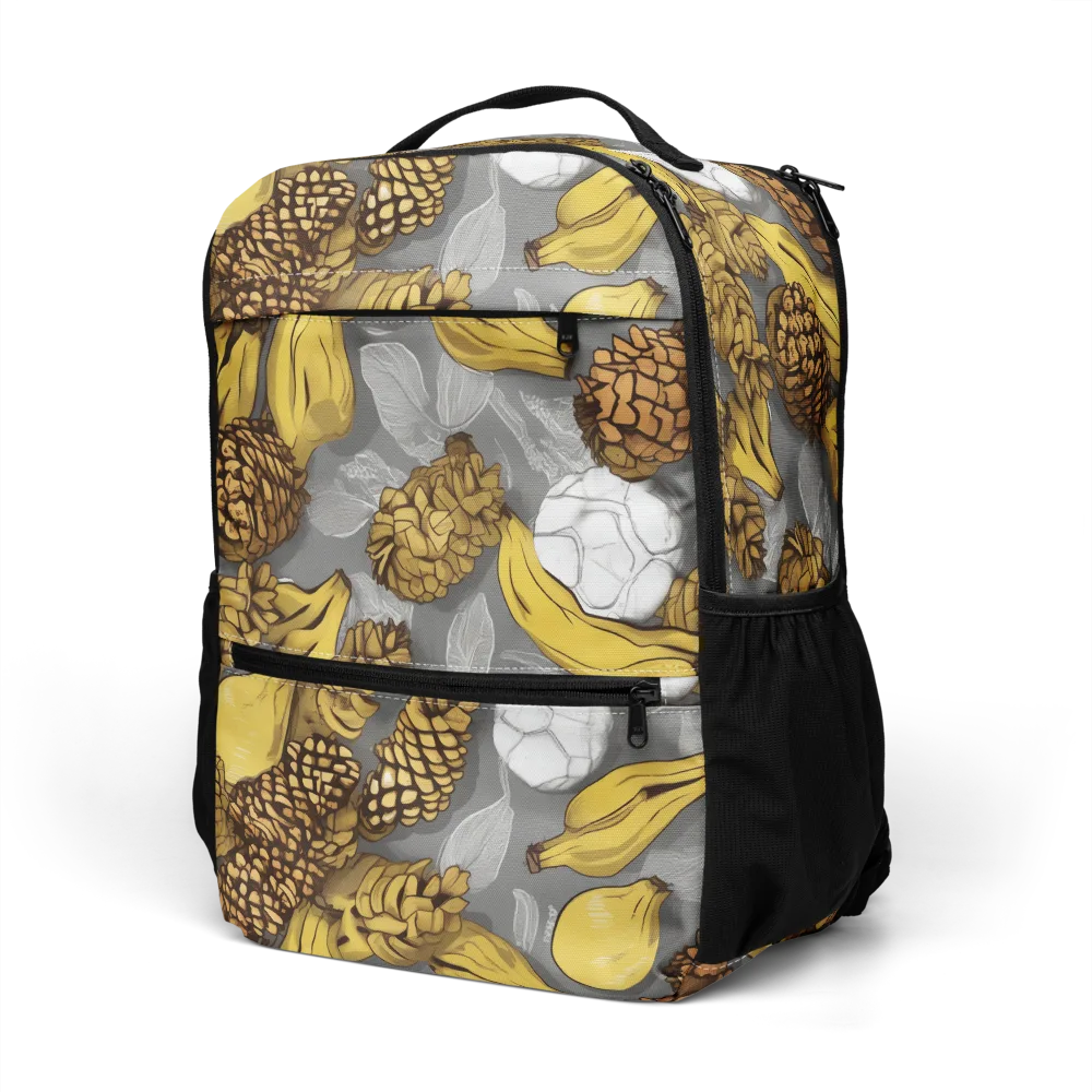 Banana Pinecone on Utility Backpack — Left Front