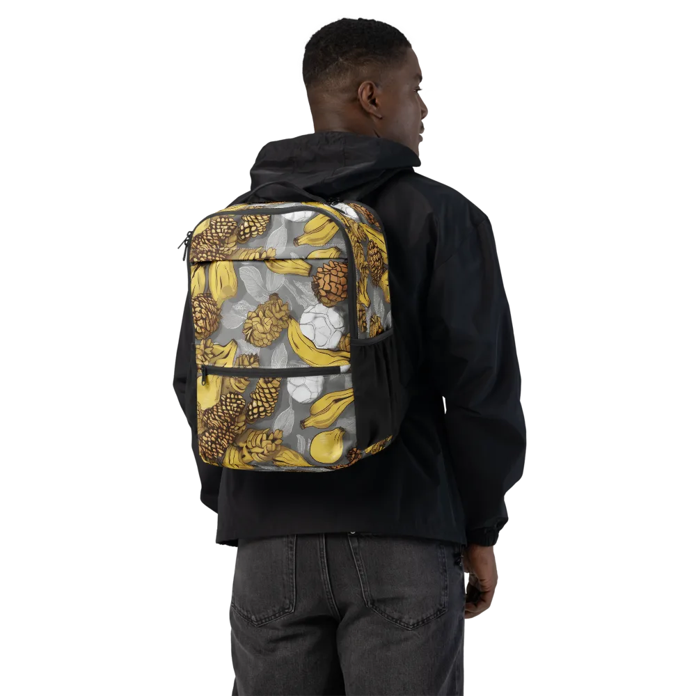 Banana Pinecone on Utility Backpack — Back