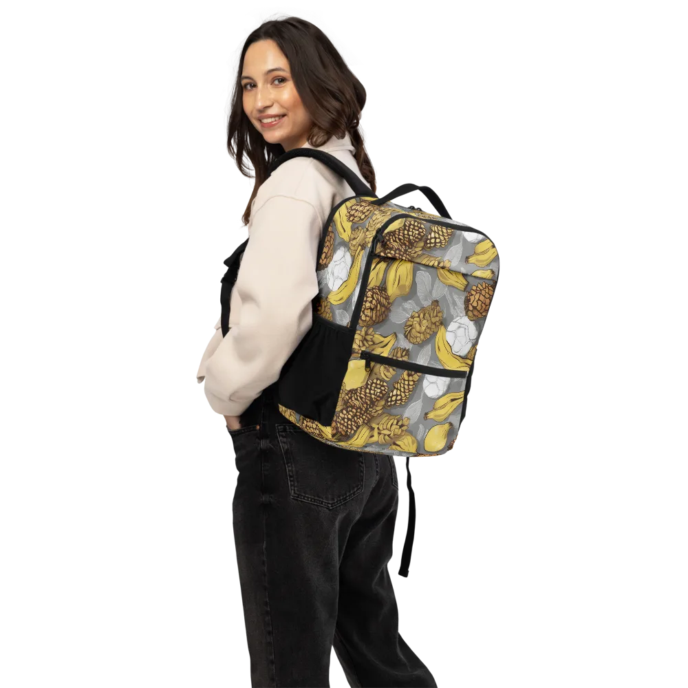 Banana Pinecone on Utility Backpack — Back