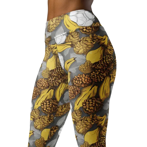 Banana Pinecone on a Yoga Leggings