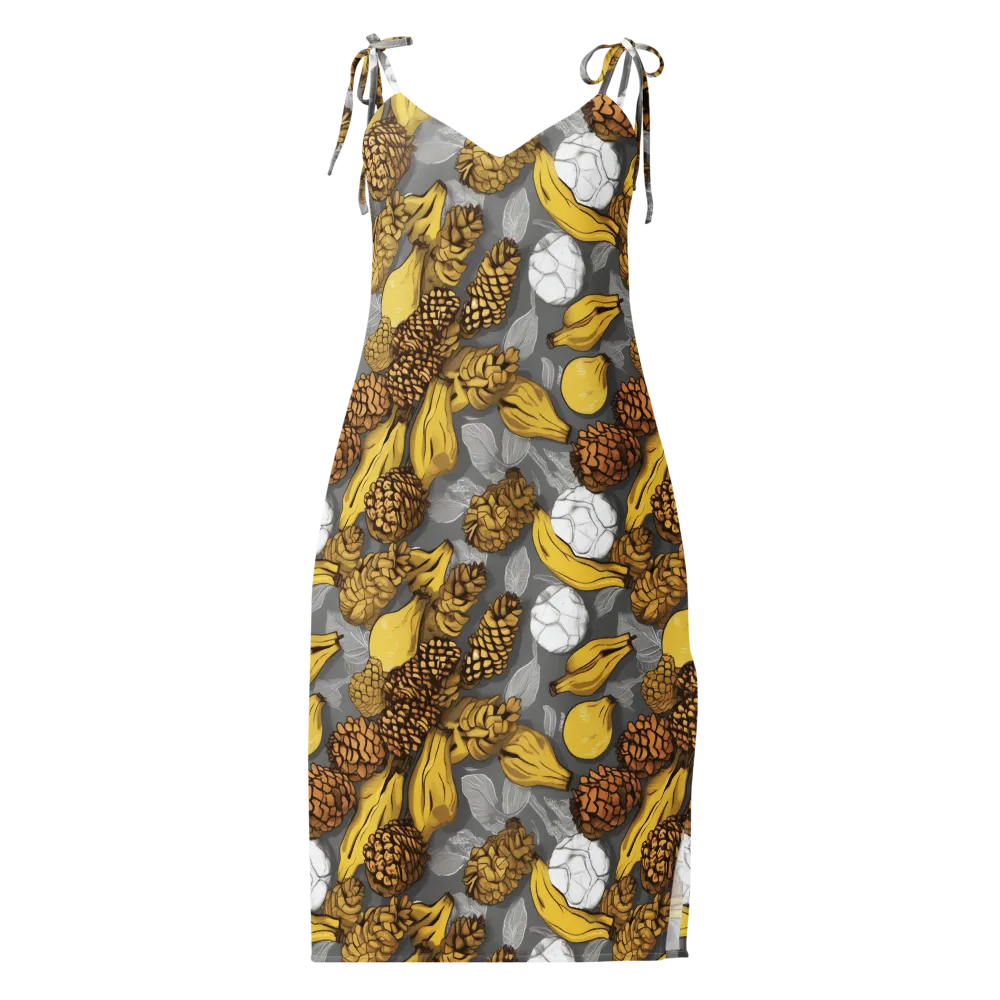 Banana Pinecone on Slip Dress — Front