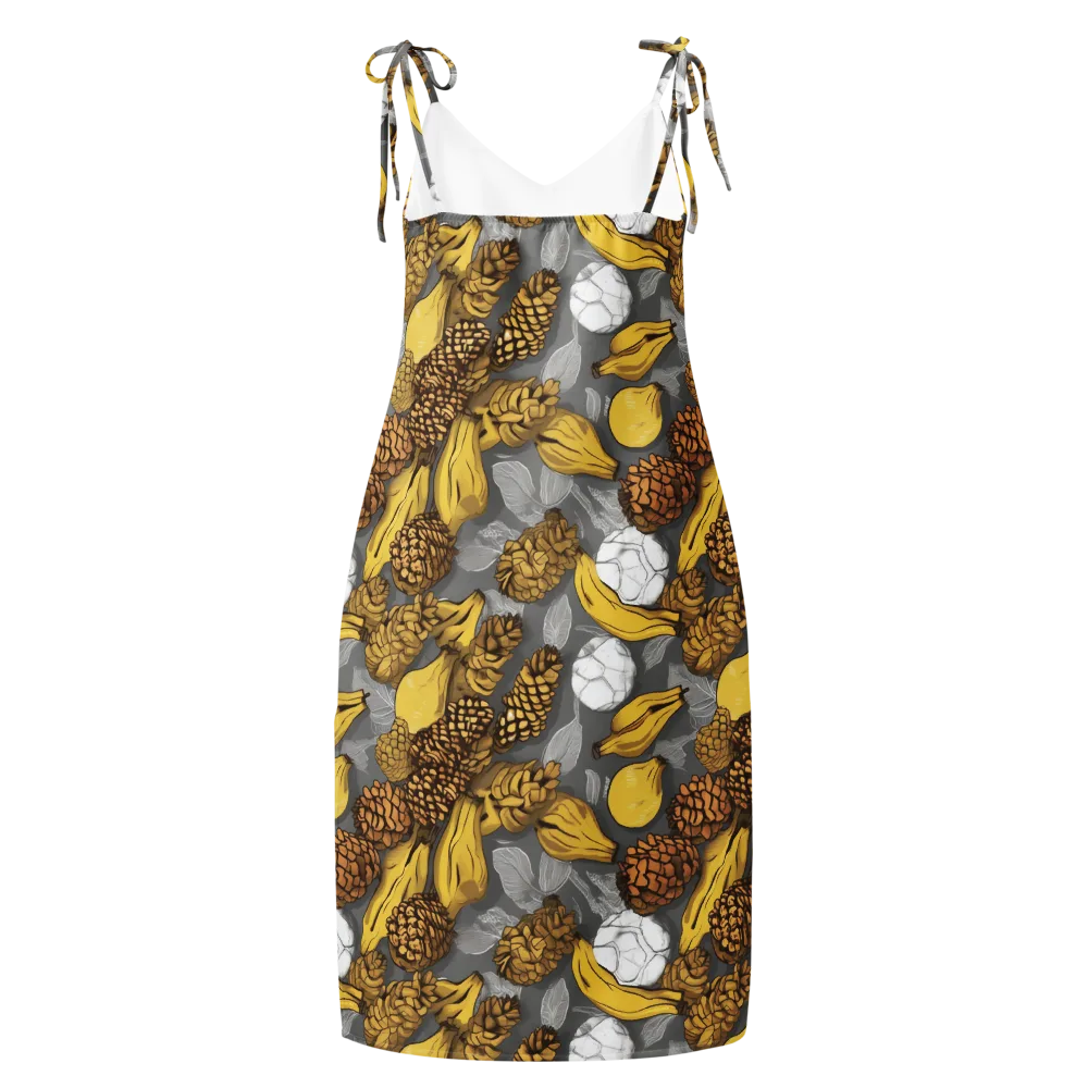 Banana Pinecone on Slip Dress — Back