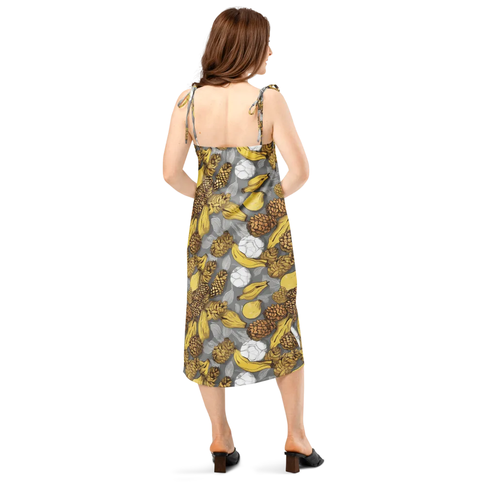 Banana Pinecone on Slip Dress — Back