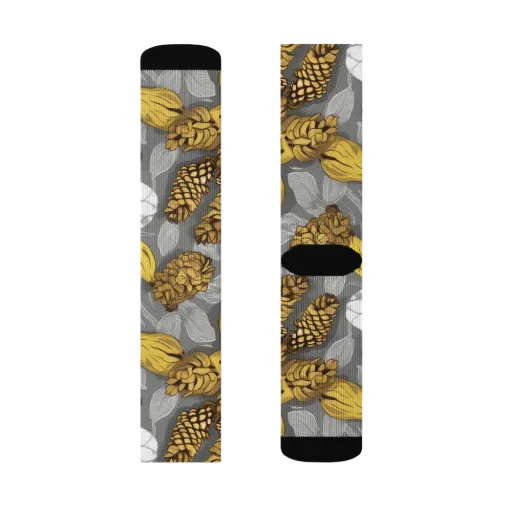 Banana Pinecone on a Socks