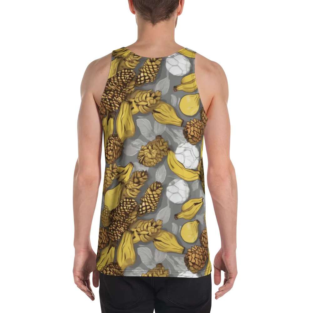 Banana Pinecone on Men's Tank Top — Back