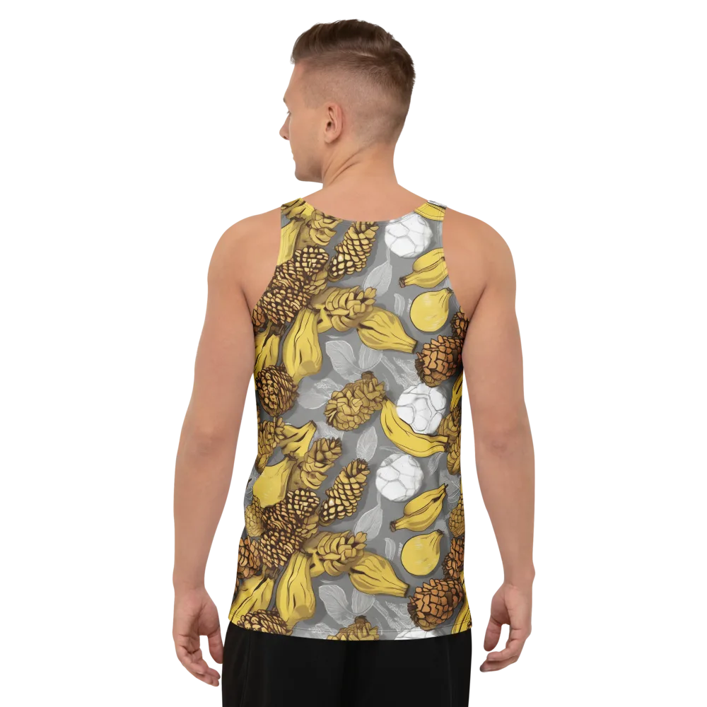 Banana Pinecone on Men's Tank Top — Back