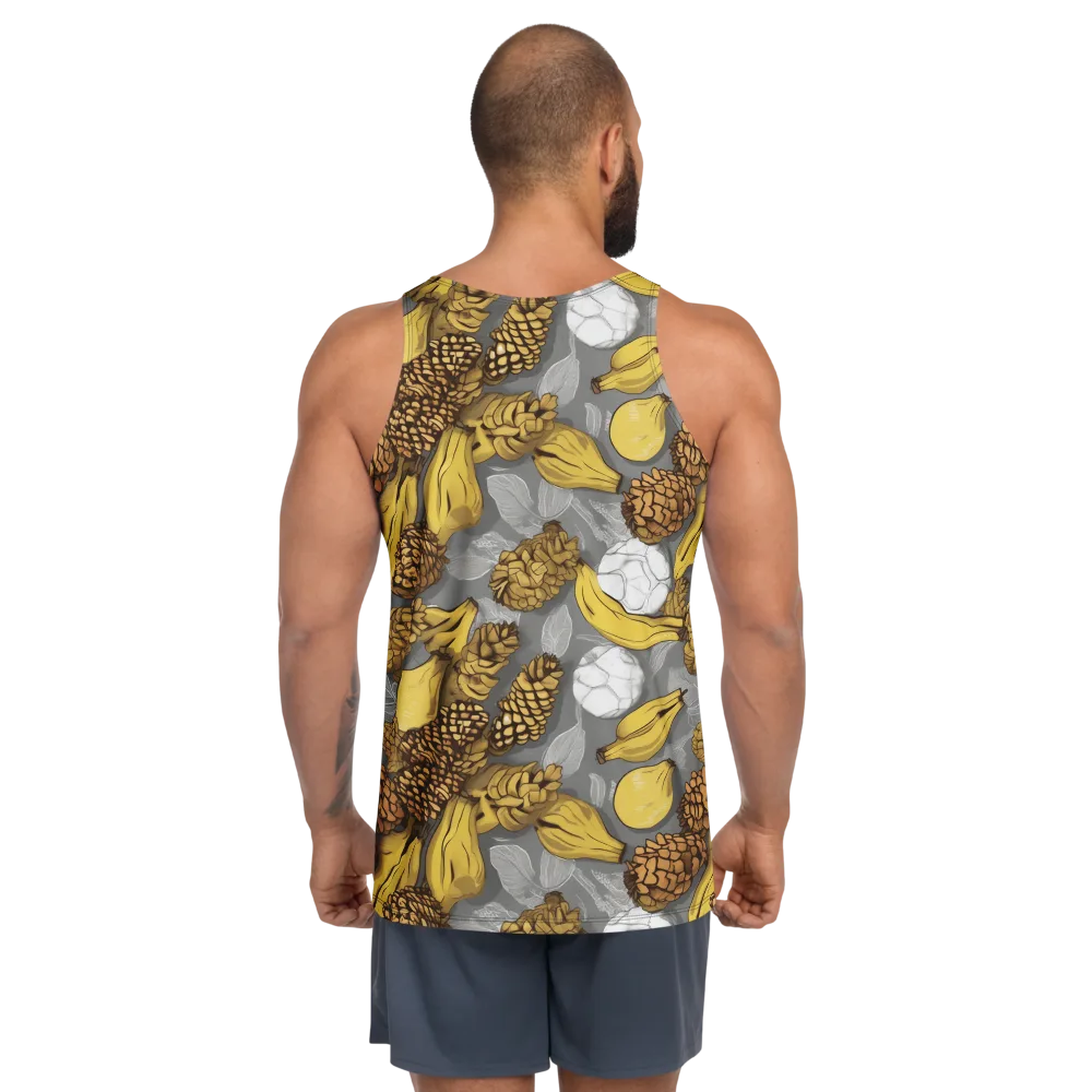 Banana Pinecone on Men's Tank Top — Back