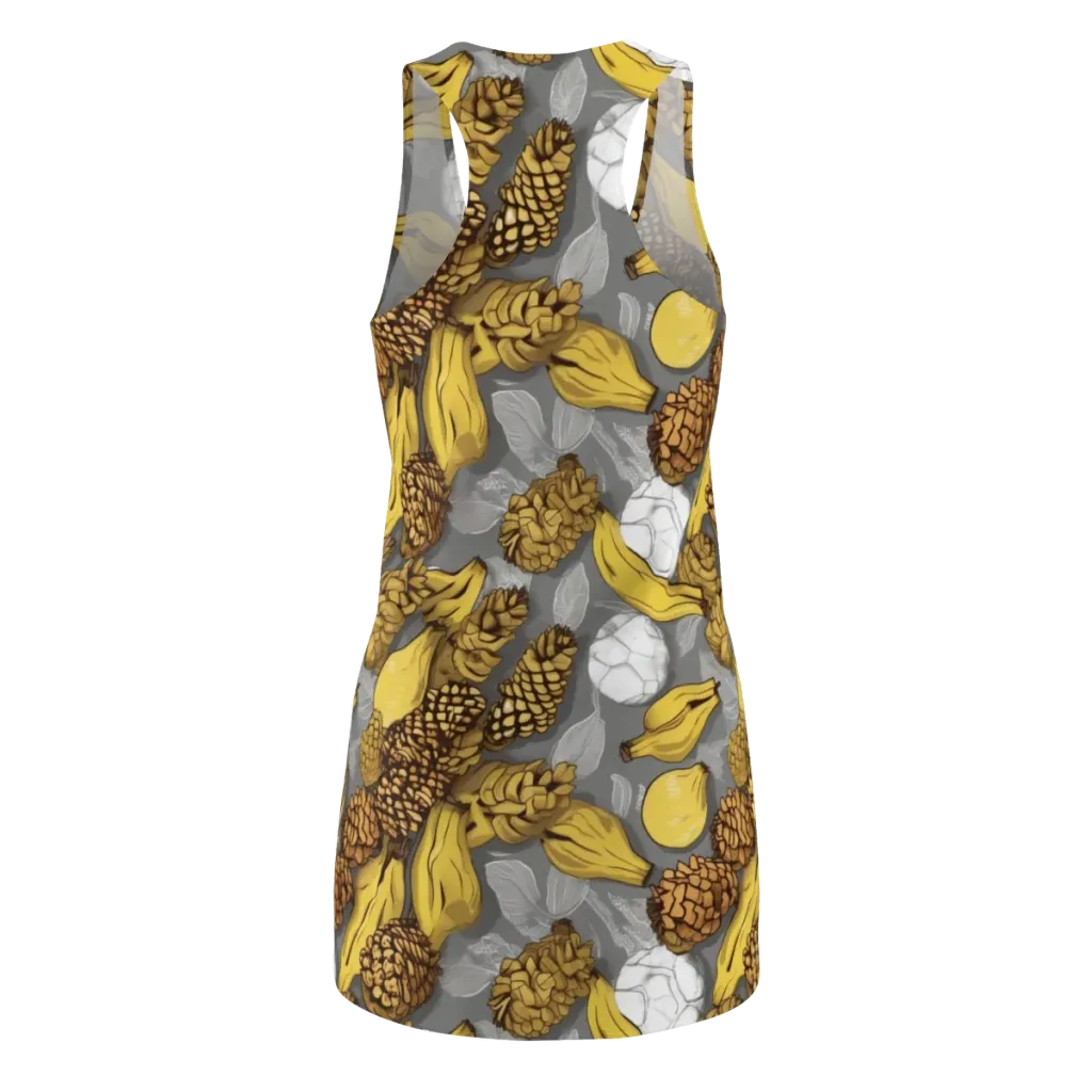 Banana Pinecone on Racerback Dress — Back