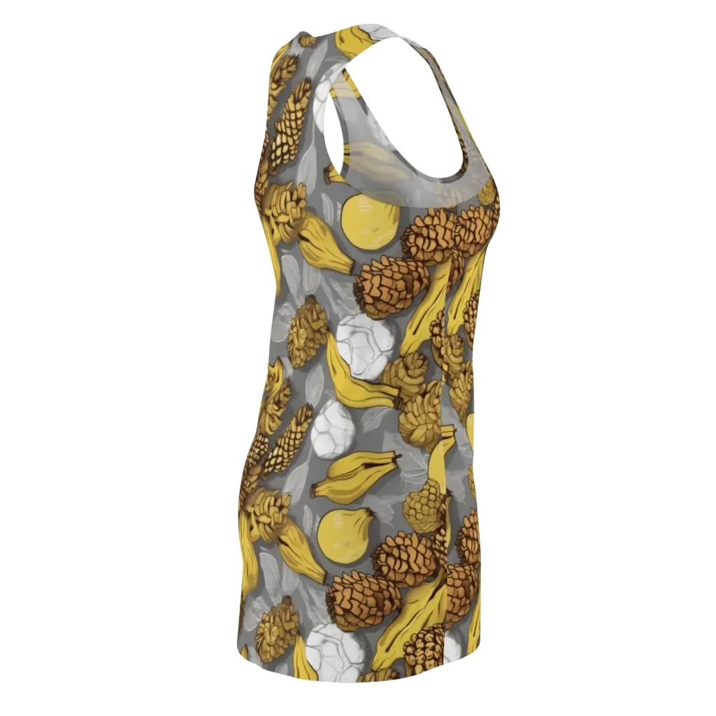 Banana Pinecone on Racerback Dress — Back Side
