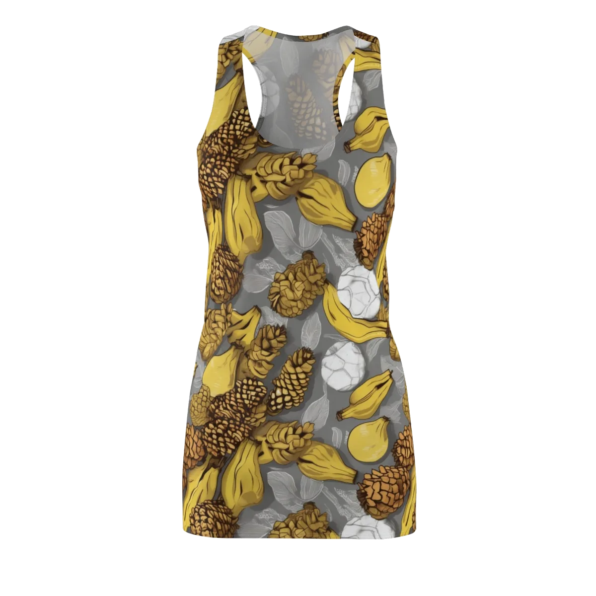 Banana Pinecone on Racerback Dress — Front