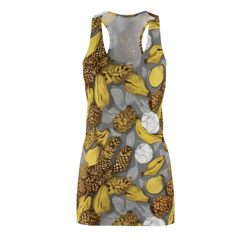 Banana Pinecone on a Racerback Dress