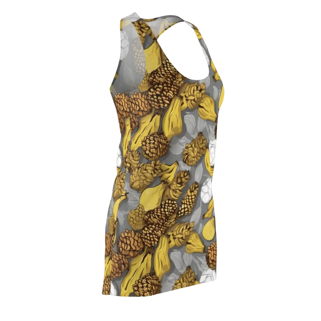 Banana Pinecone on Racerback Dress — Front Side