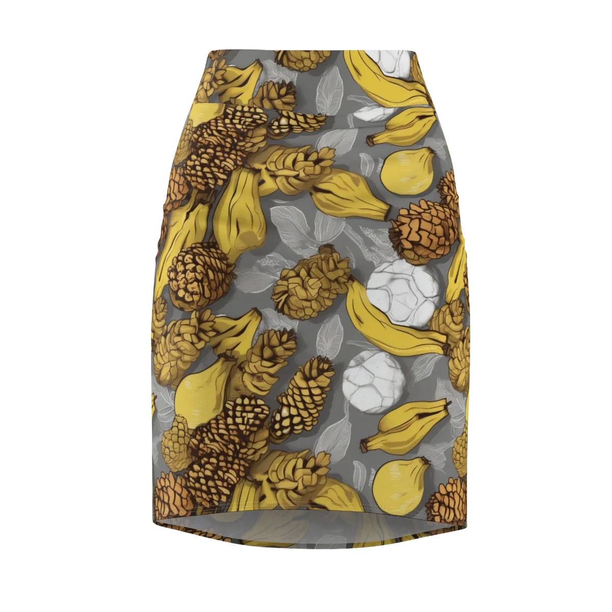 Banana Pinecone on Pencil Skirt — Front