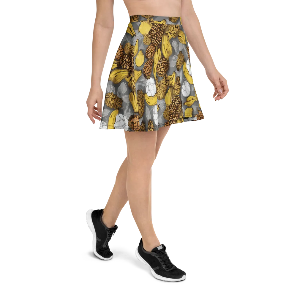 Banana Pinecone on Skater Skirt — Right