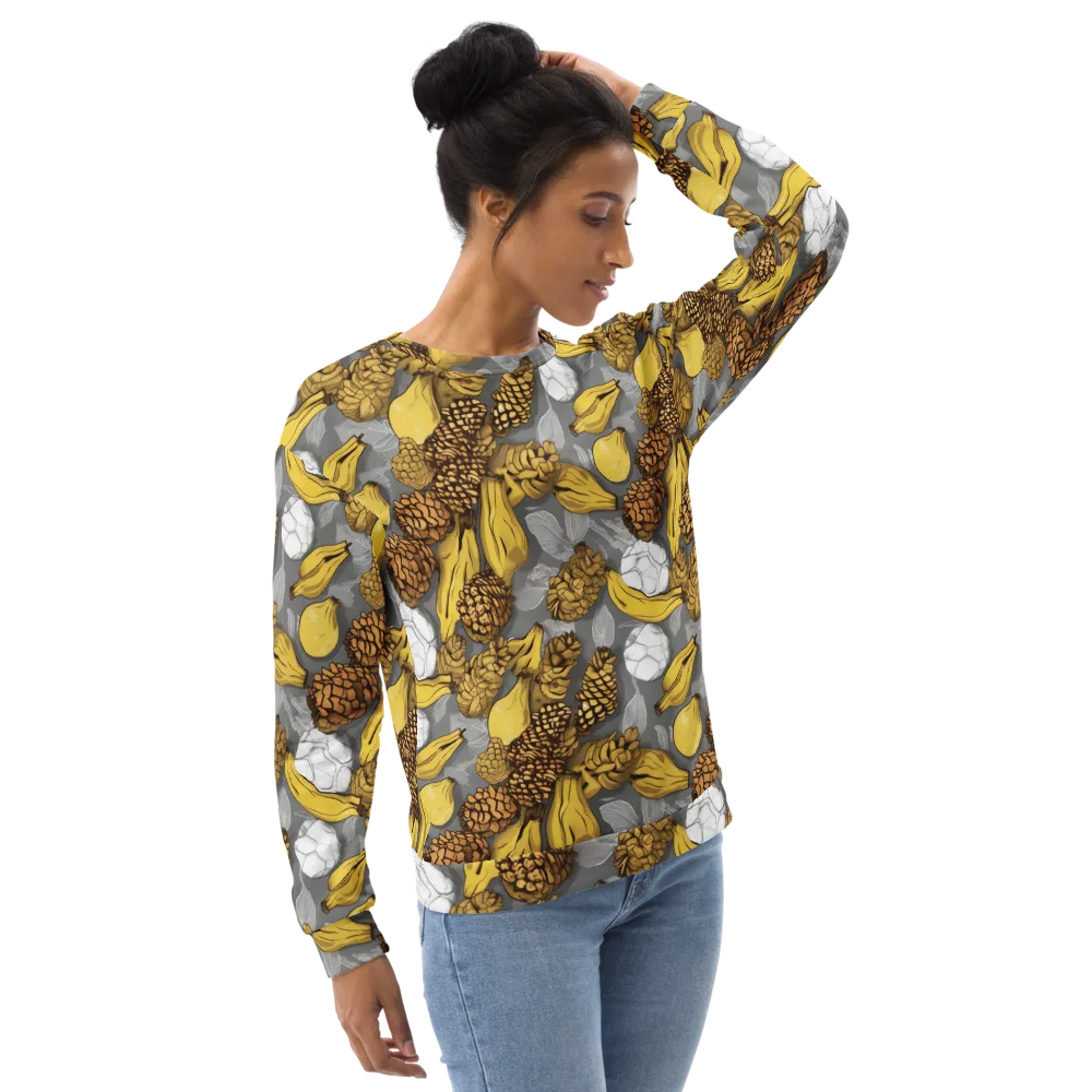 Banana Pinecone on Sweatshirt — Right Front