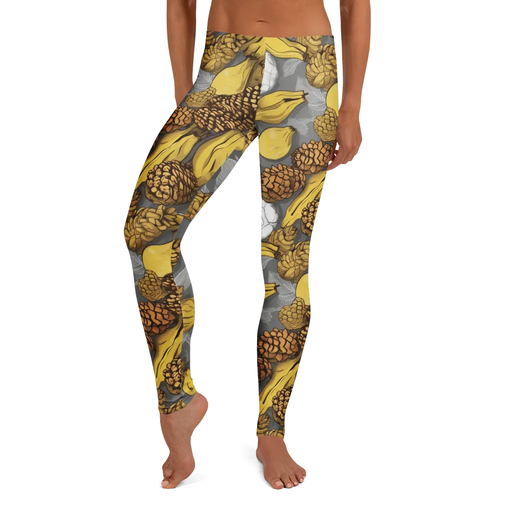 Banana Pinecone on Leggings — Front