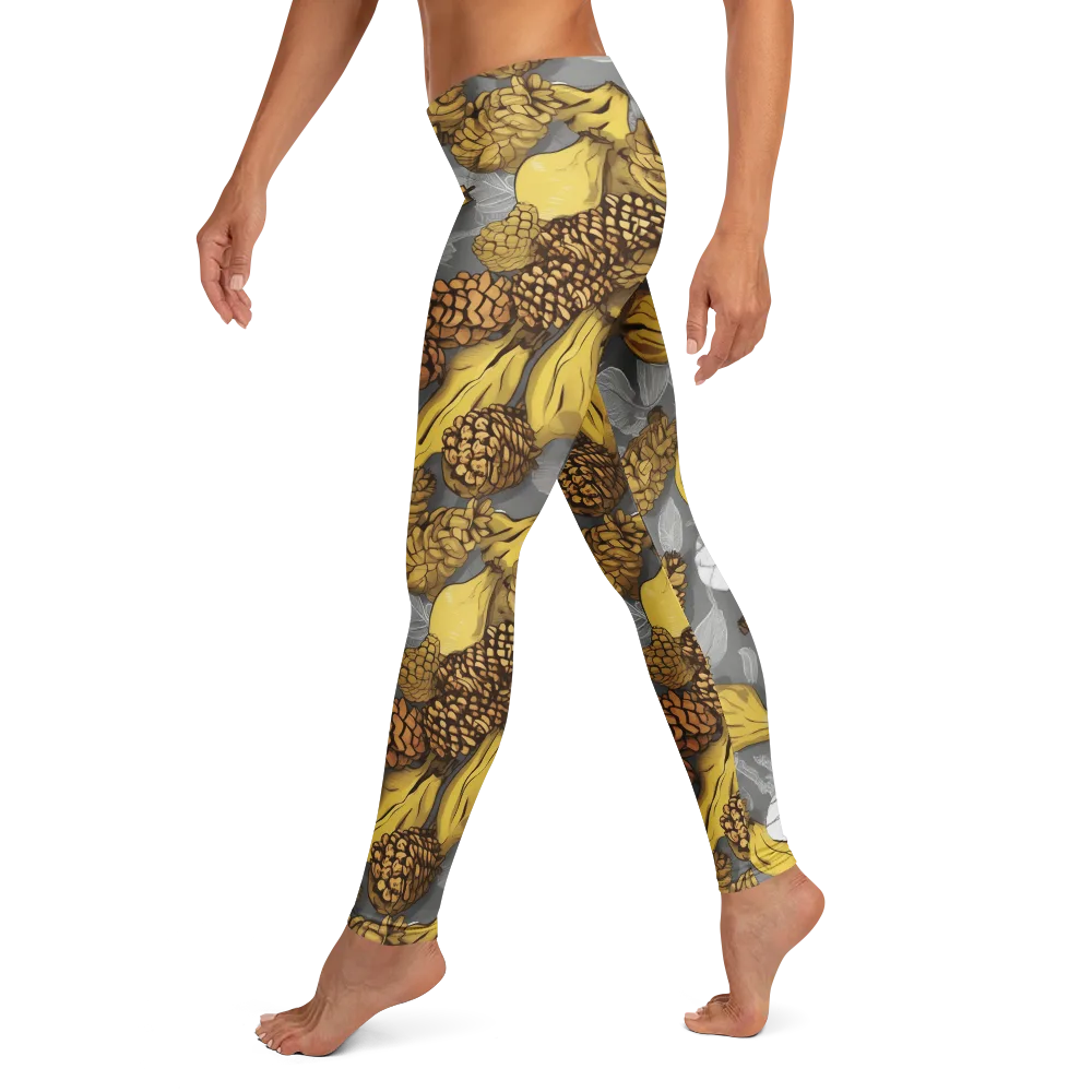 Banana Pinecone on Leggings — Left