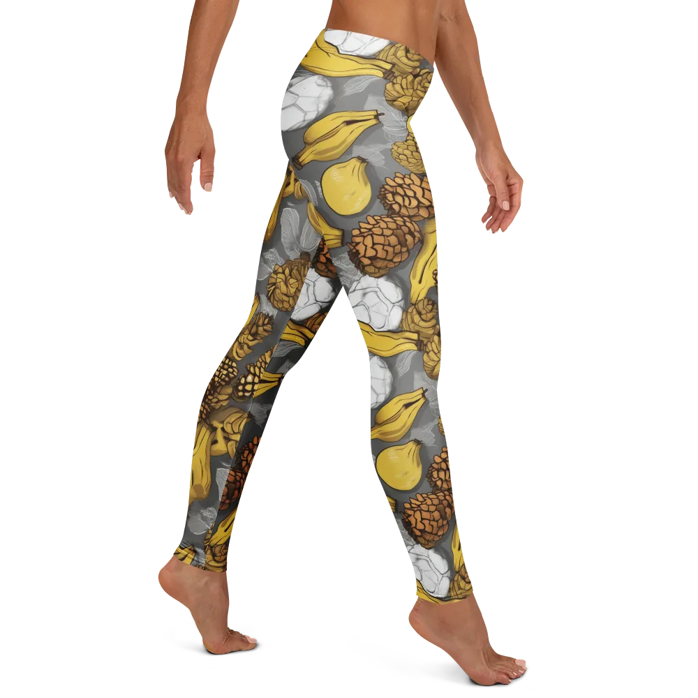 Banana Pinecone on Leggings — Right
