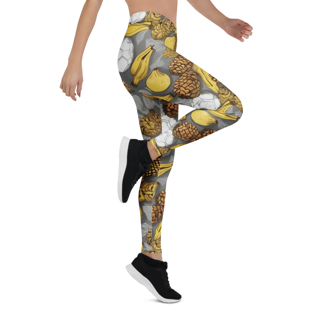 Banana Pinecone on Leggings — Right