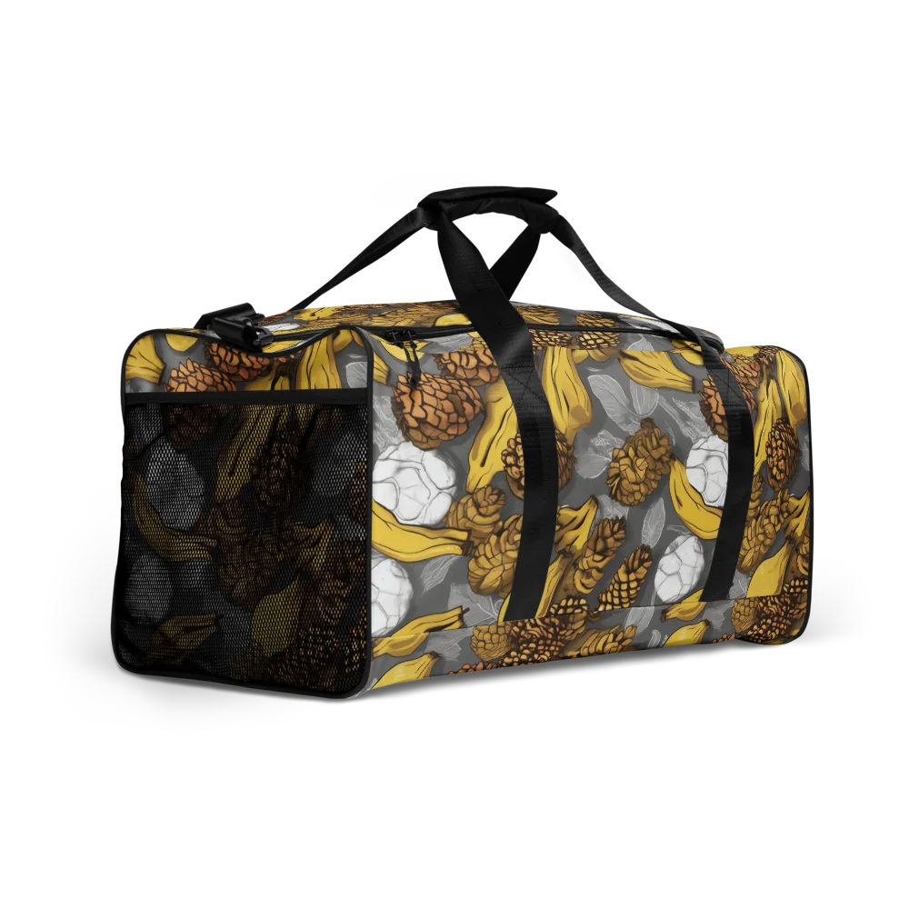 Banana Pinecone on Duffle Bag — Right Front