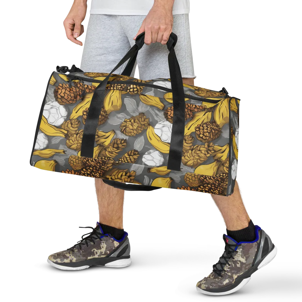 Banana Pinecone on Duffle Bag — Front