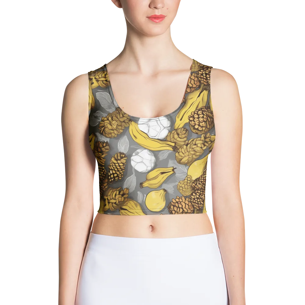 Banana Pinecone on Crop Top — Front