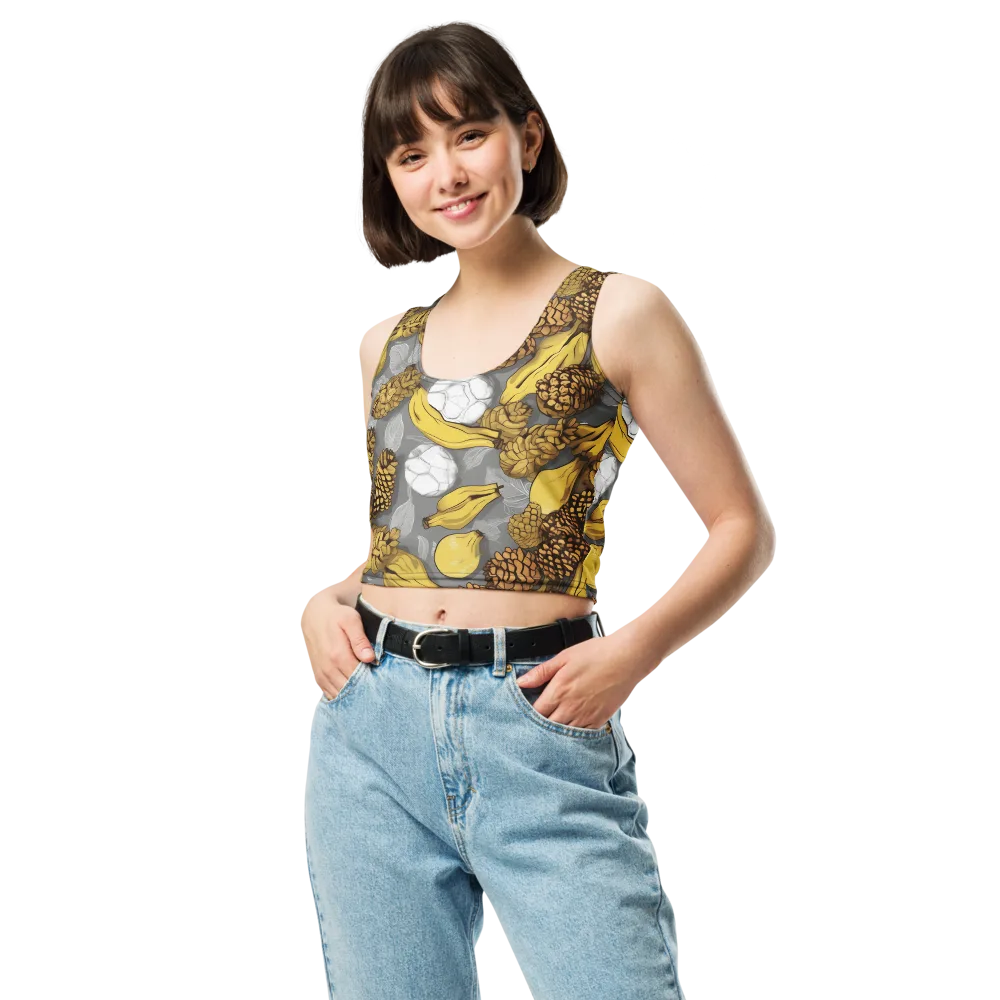 Banana Pinecone on Crop Top — Front