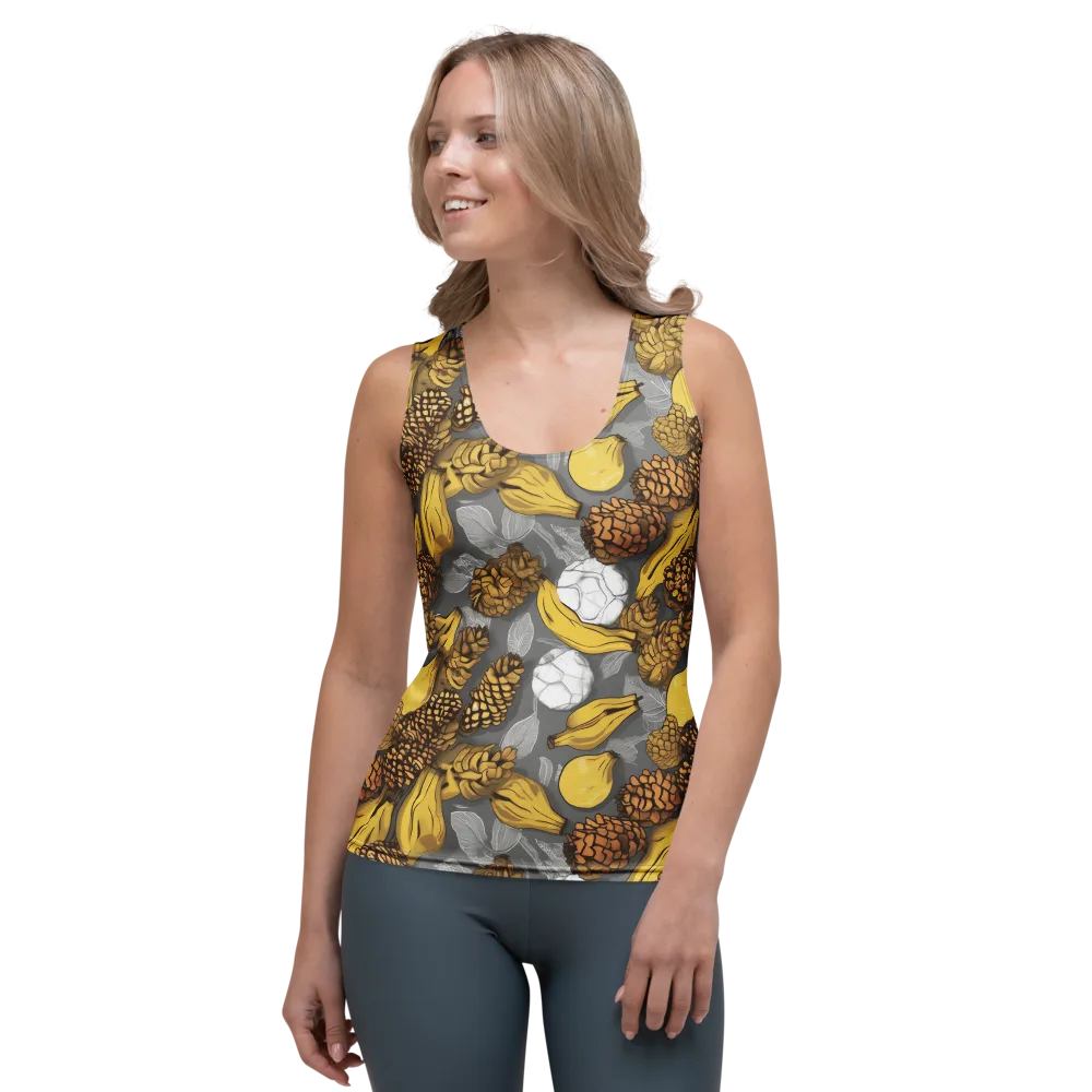 Banana Pinecone on Women's Tank Top — Front