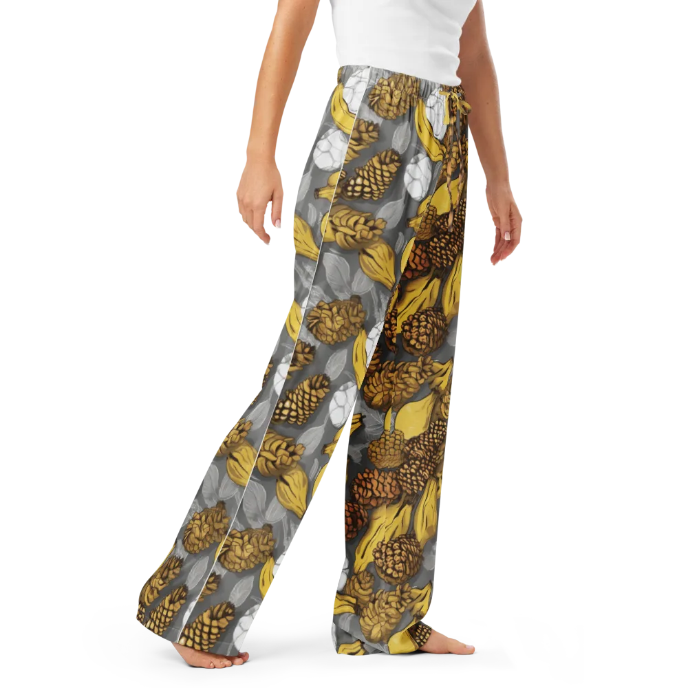 Banana Pinecone on Women's Pajama Pants — Right Front