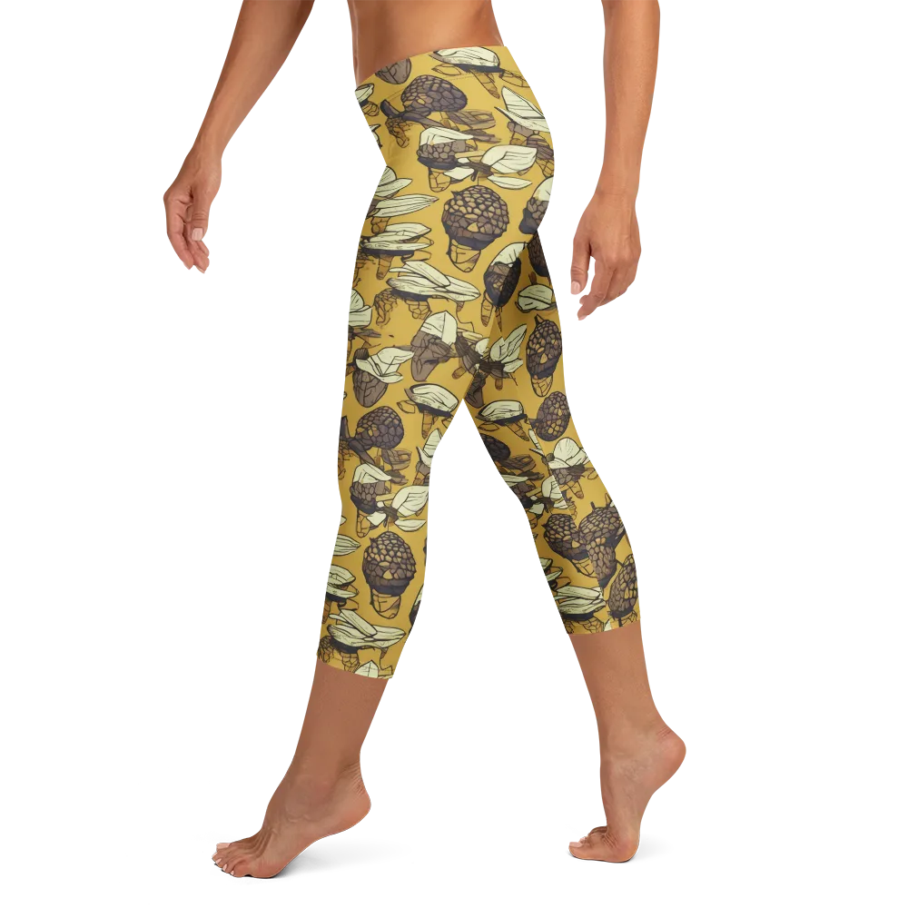 Moth Market on Capri Leggings — Left