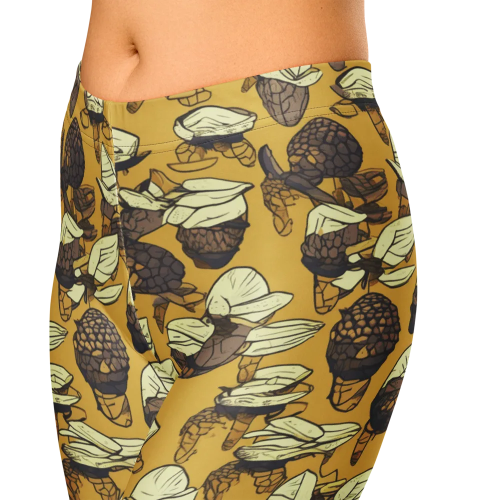 Moth Market on Capri Leggings — Zoomed-in