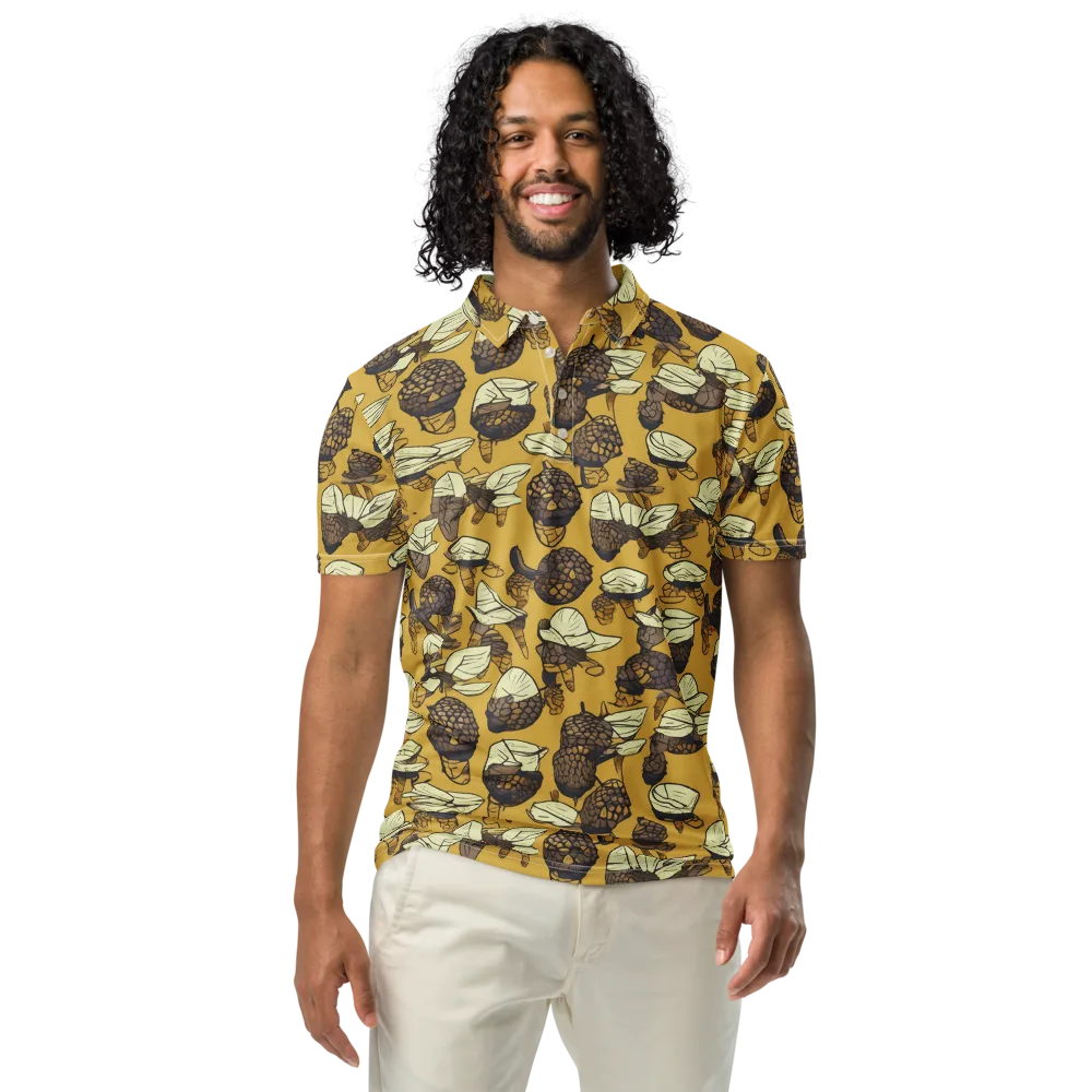 Moth Market on Men's Slim Fit Polo Shirt — Front