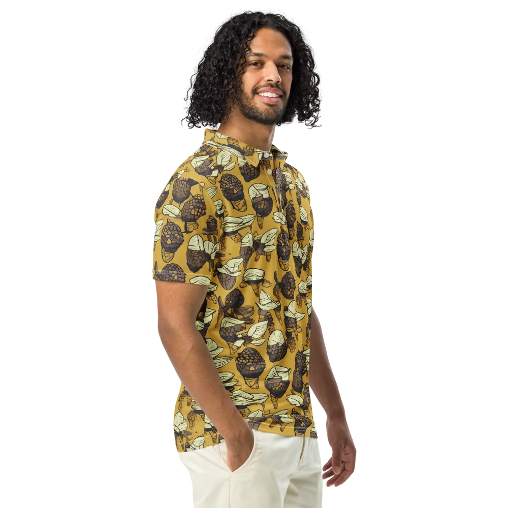 Moth Market on Men's Slim Fit Polo Shirt — Right Front