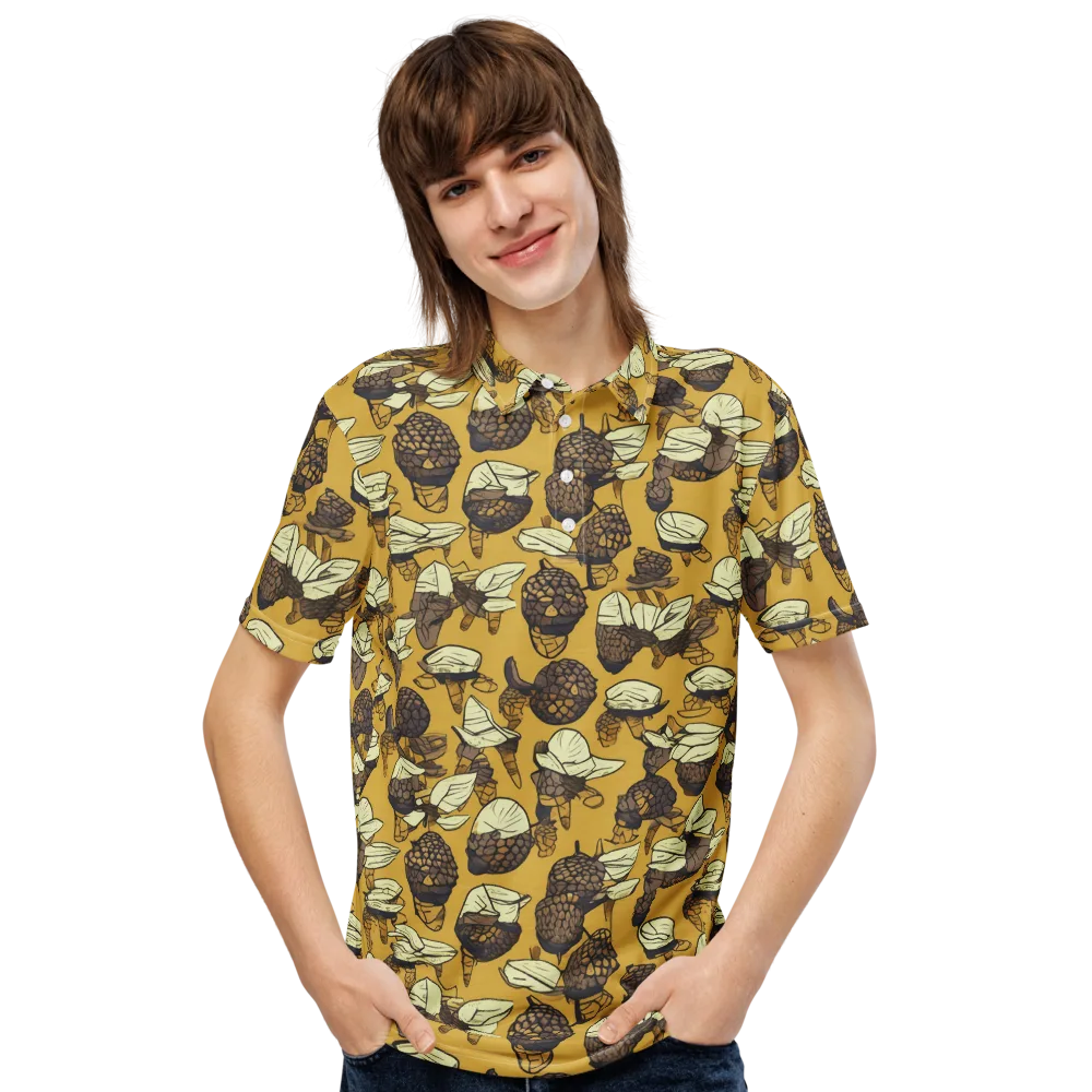 Moth Market on Men's Slim Fit Polo Shirt — Front