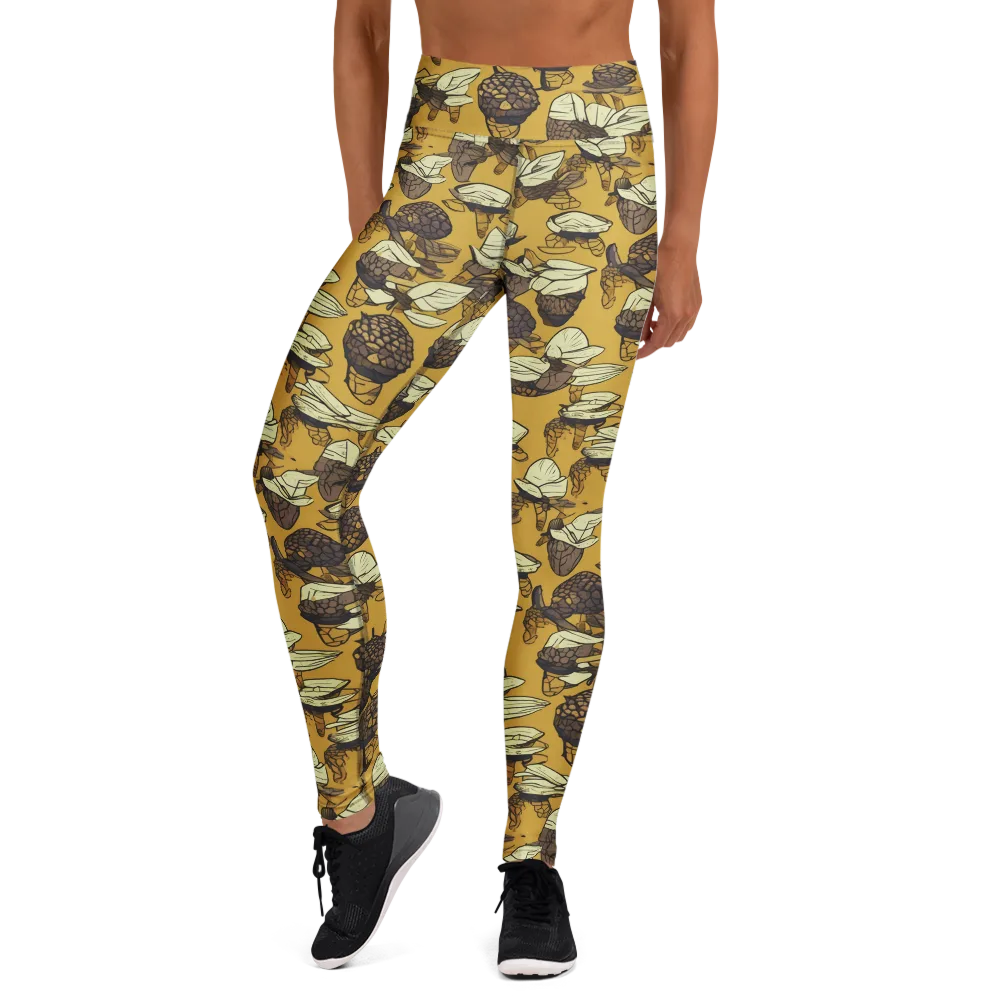 Moth Market on Yoga Leggings — Front