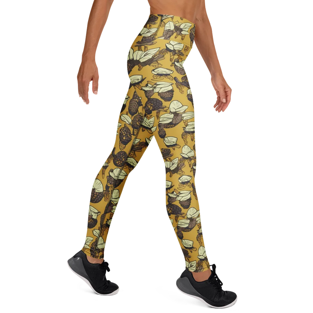 Moth Market on Yoga Leggings — Right