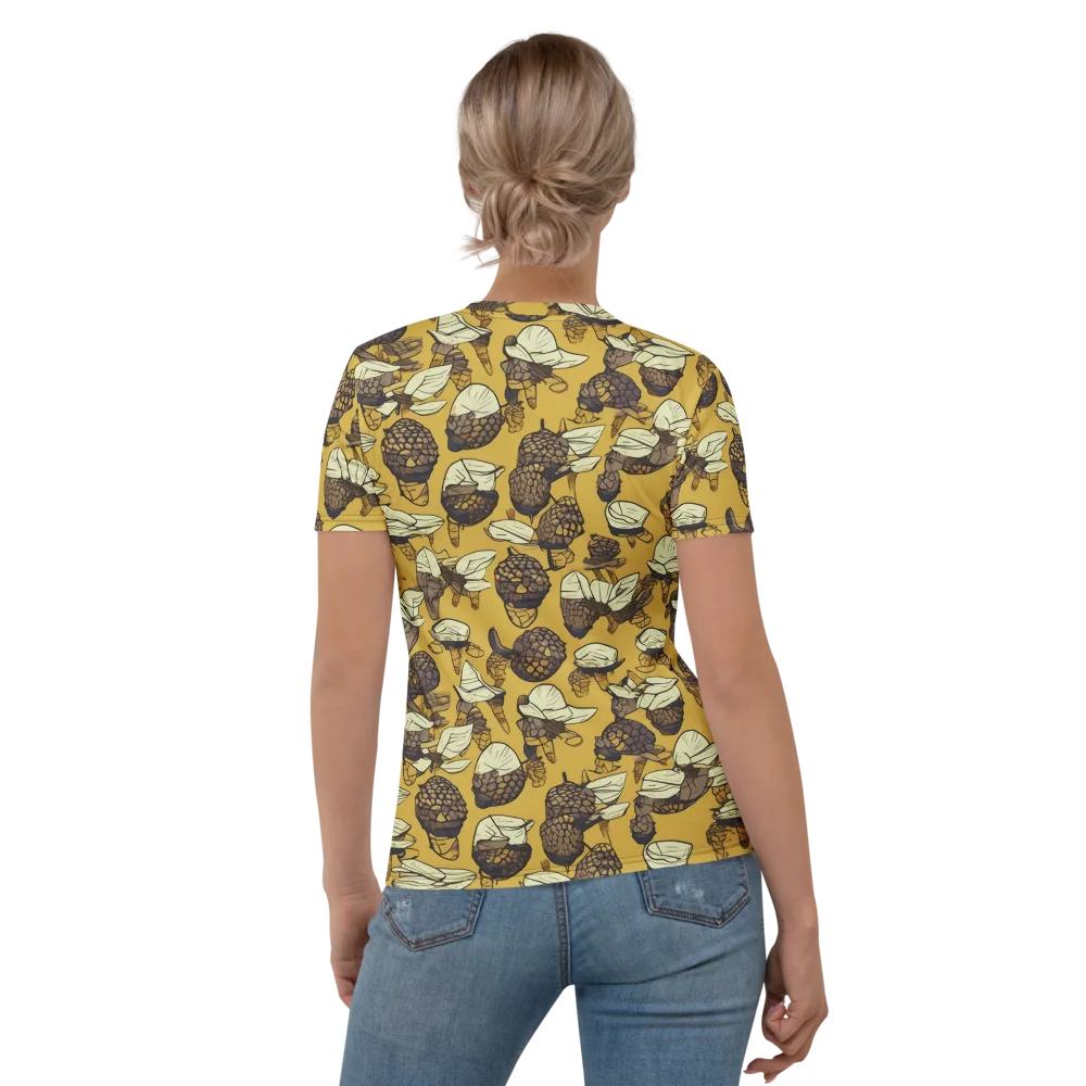 Moth Market on Women's Crew Neck T-Shirt — Back