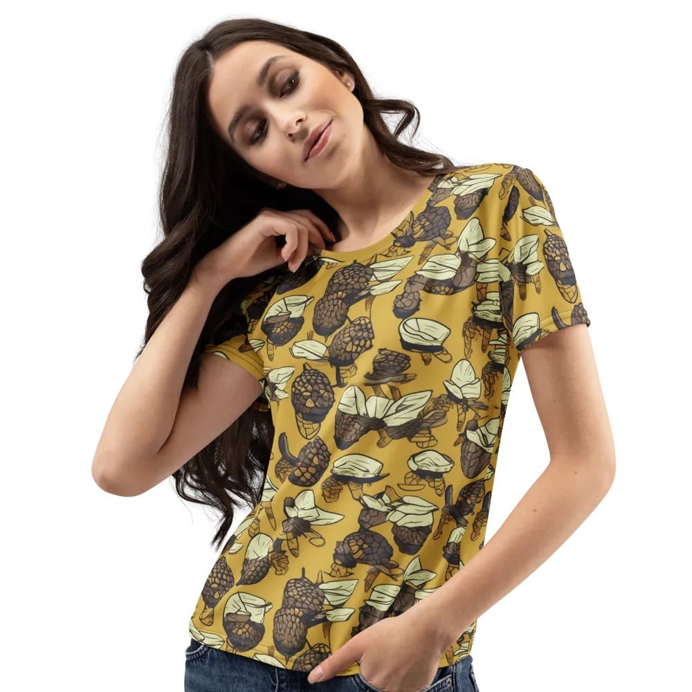 Moth Market on Women's Crew Neck T-Shirt — Left Front