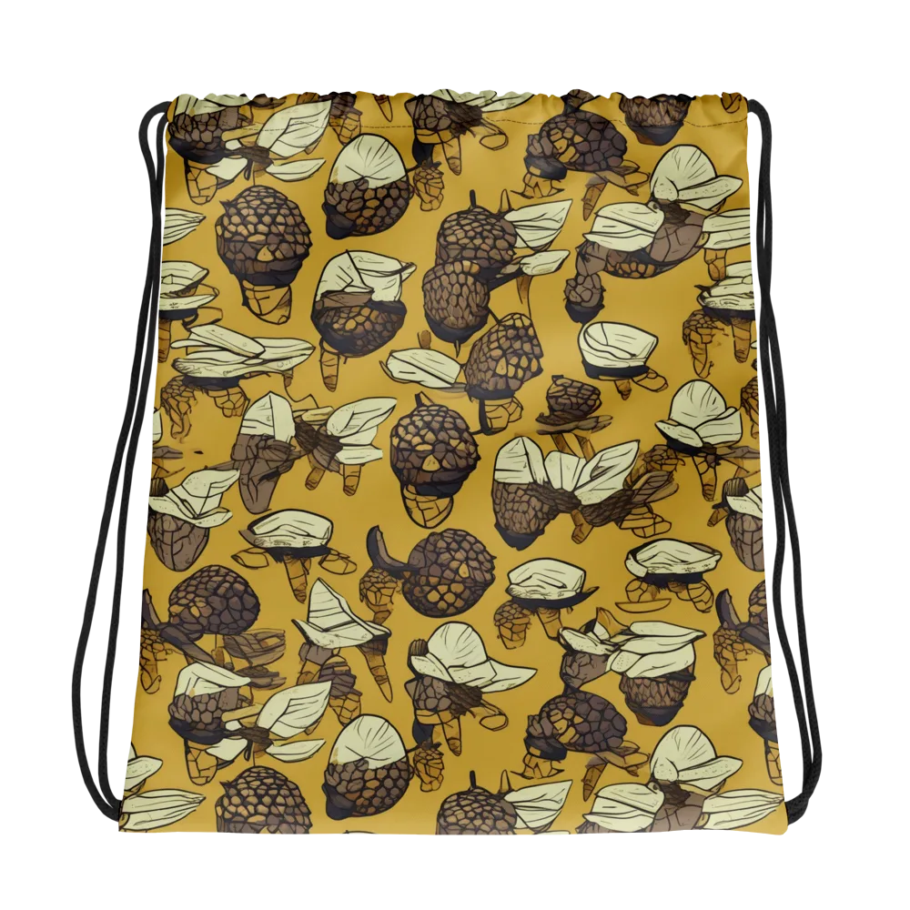 Moth Market on Drawstring Bag — Photo
