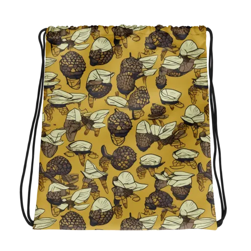 Moth Market on a Drawstring Bag
