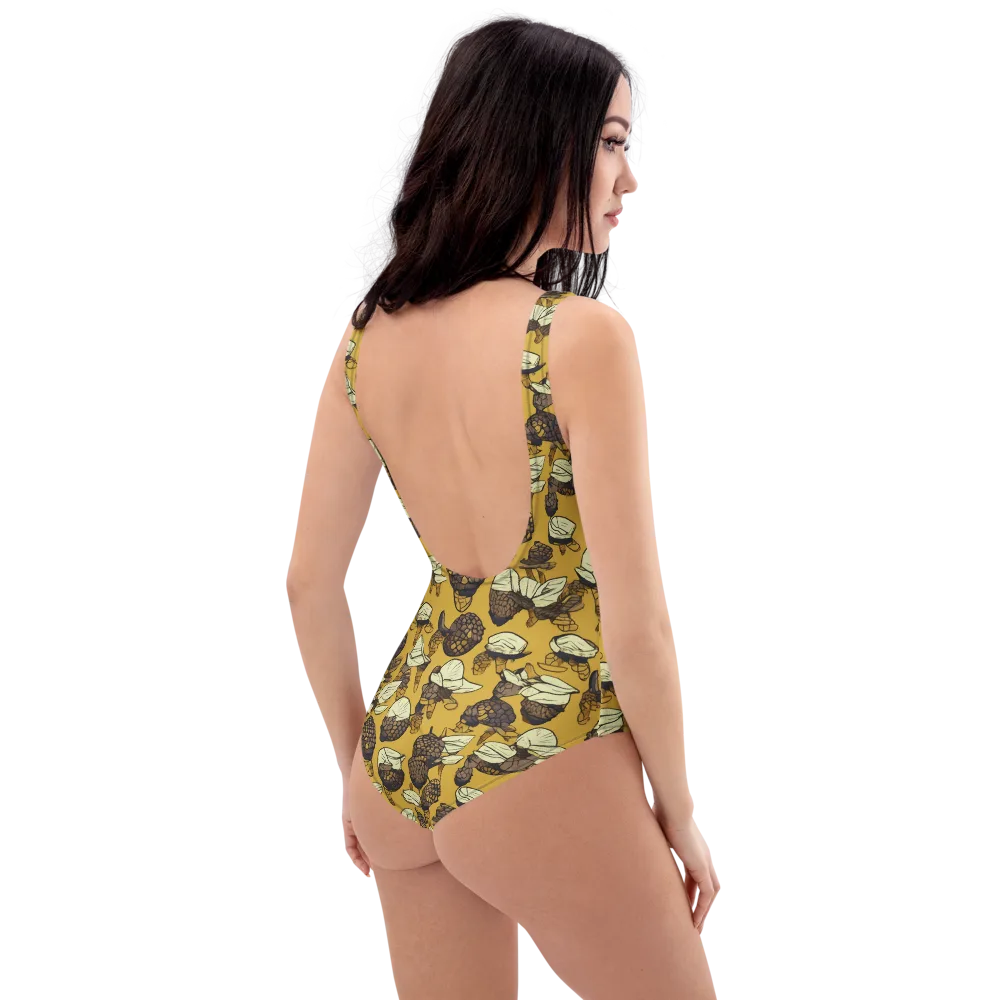 Moth Market on One-Piece Swimsuit — Right Back