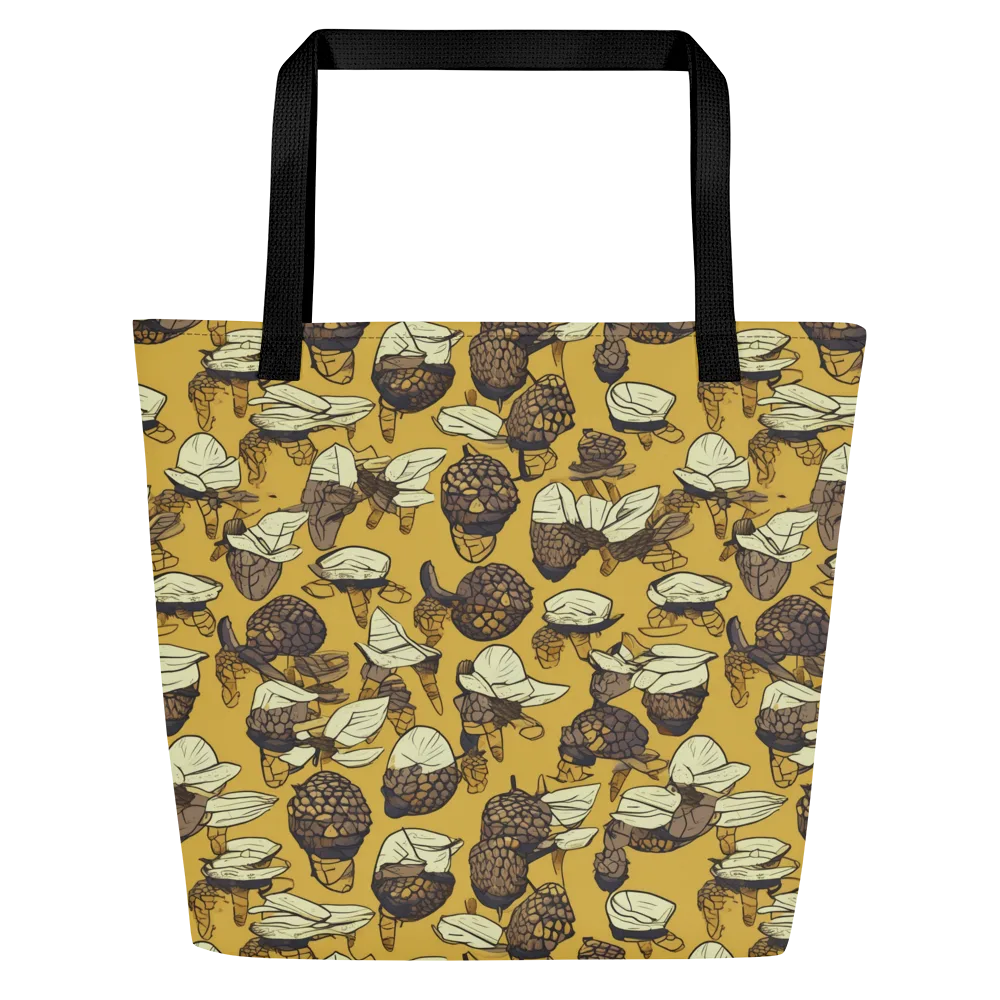 Moth Market on Large Tote Bag W/ Pocket — Front