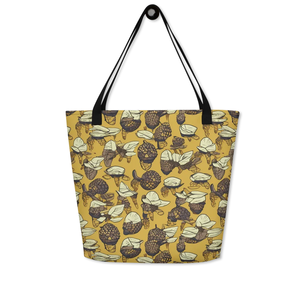 Moth Market on Large Tote Bag W/ Pocket — Front