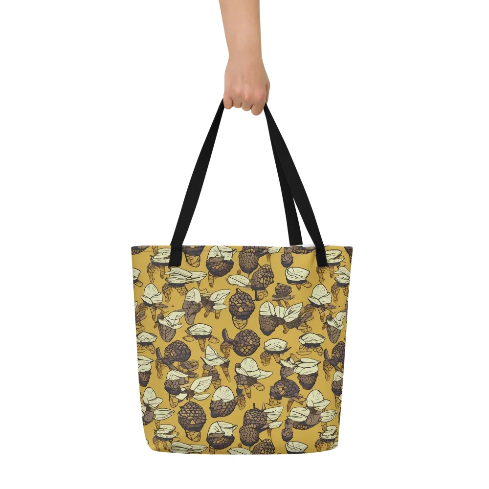 Moth Market on Large Tote Bag W/ Pocket — Front