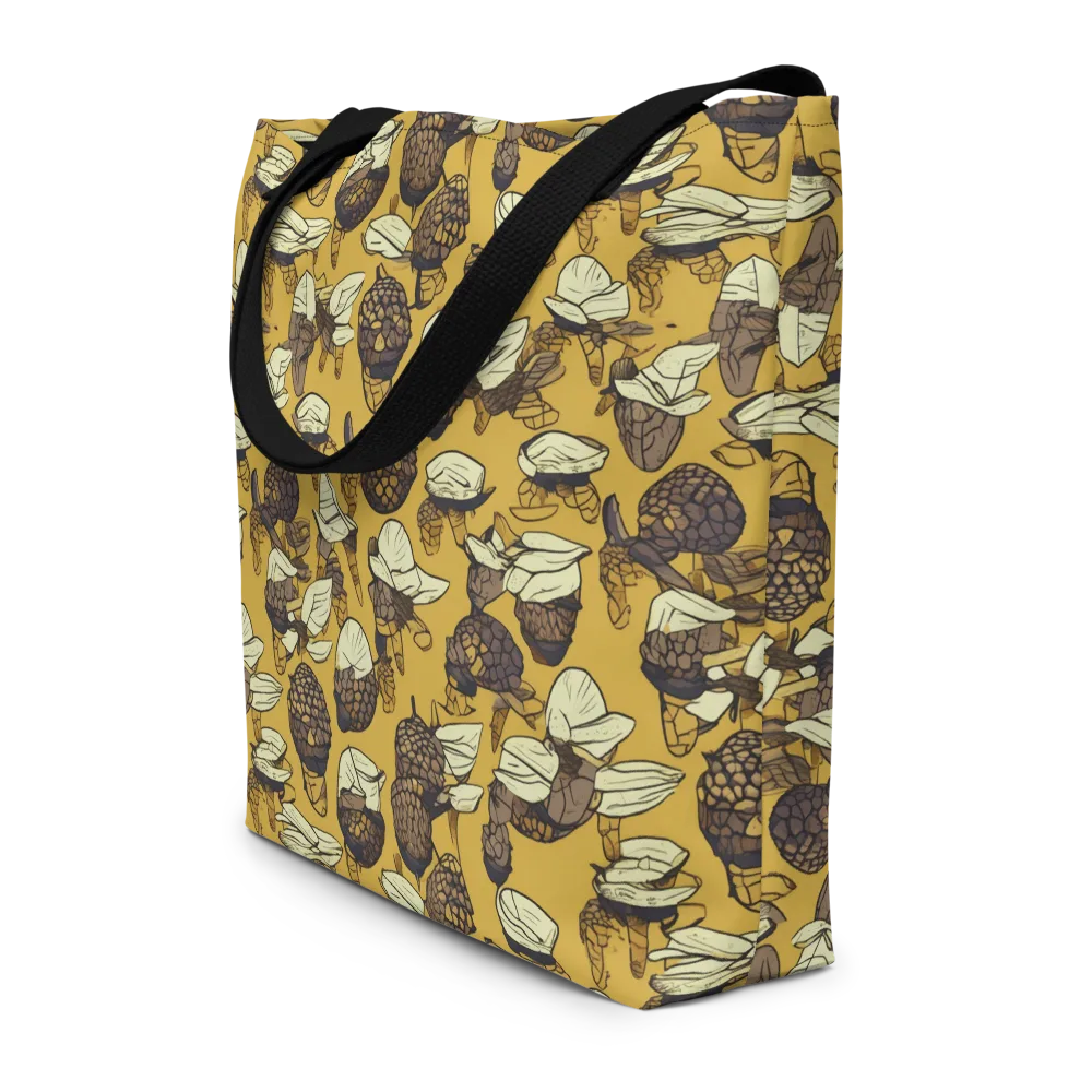 Moth Market on Large Tote Bag W/ Pocket — Front