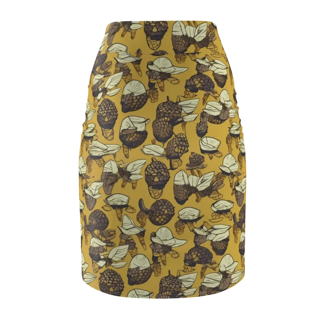 Moth Market on Pencil Skirt — Back