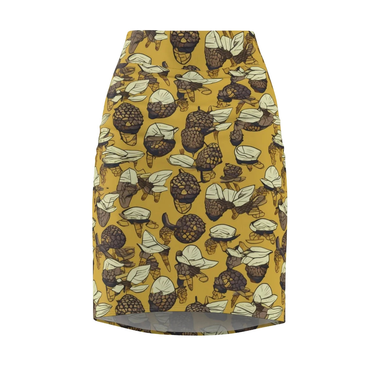 Moth Market on Pencil Skirt — Front