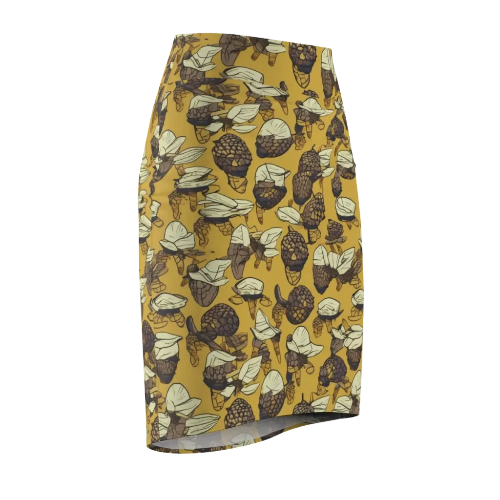 Moth Market on Pencil Skirt — Front Side
